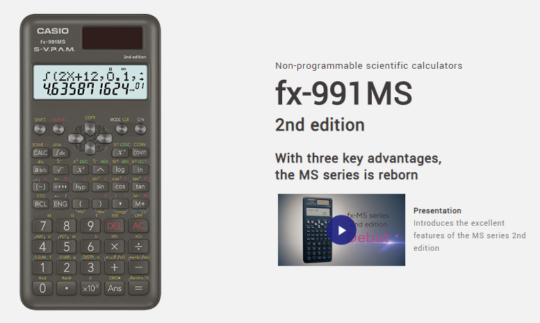fx-991MS 2nd edition