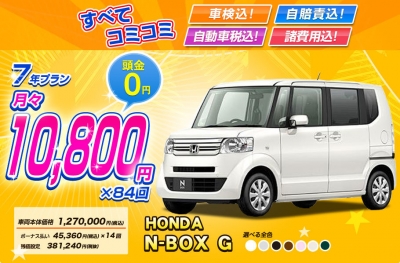 新車月々1万円