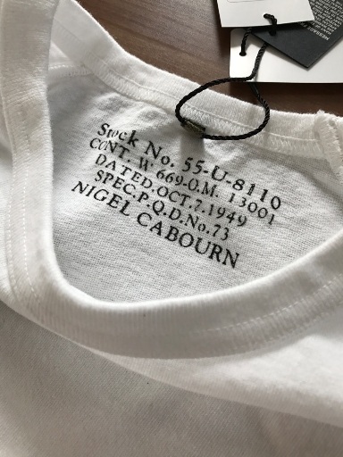 Nigel Cabourn （ナイジェル ケーボン）の BASIC Tシャツ_⑤